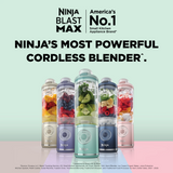 Ninja BC251SM | BC251 Blast Max Portable Blender, 650ml, Rechargeable, Crushes Ice, lightweight, BPA Free
