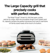 Ninja AG551 Foodi Smart XL Indoor Grill & Air Fryer with Digital Probe, Roast, Bake, Broil Dehydrate & Reheat