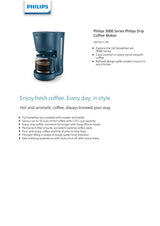 Philips HD7411/70 | HD7411 Drip Coffee Maker 1.25L Jug Capacity