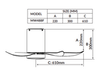 Mowe MW488F Helios Remote DC Smart Ceiling Fan 48 Inch with Light + Free Basic Installation