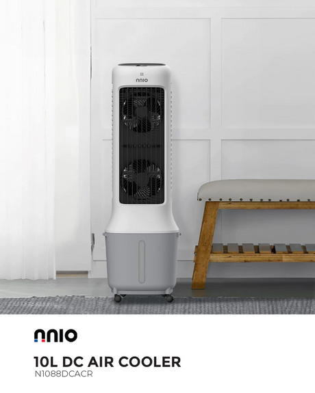 NNIO N1088DCACR Remote DC Air Cooler 10L