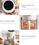 NNIO N4090GAF Digital Glass Air Fryer 4L