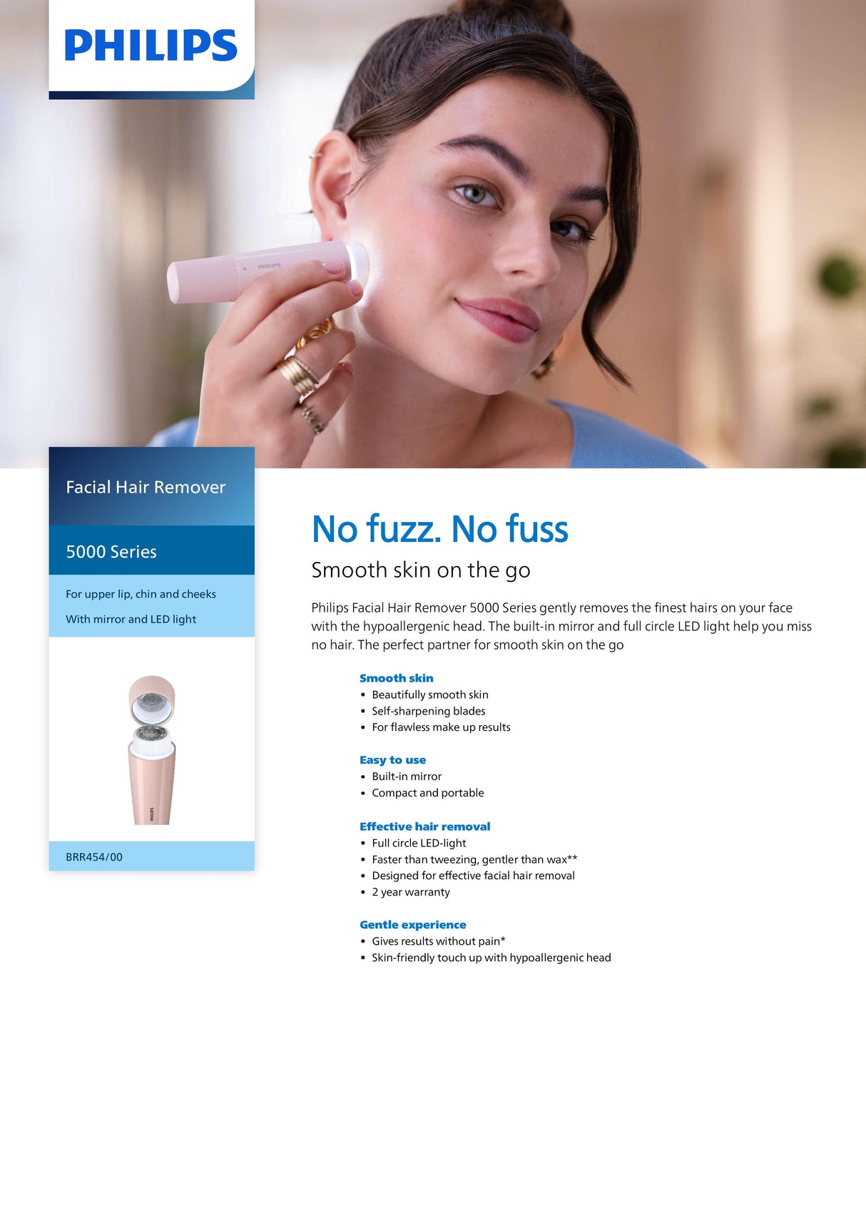 Philips BRR454/00 Facial Hair Remover 5000 Series