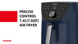 Toshiba AF-74CS1TRSG(B) Air Fryer 7.4L