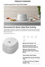 Panasonic SR-DL104WSH Microcomputer Rice Cooker 1L