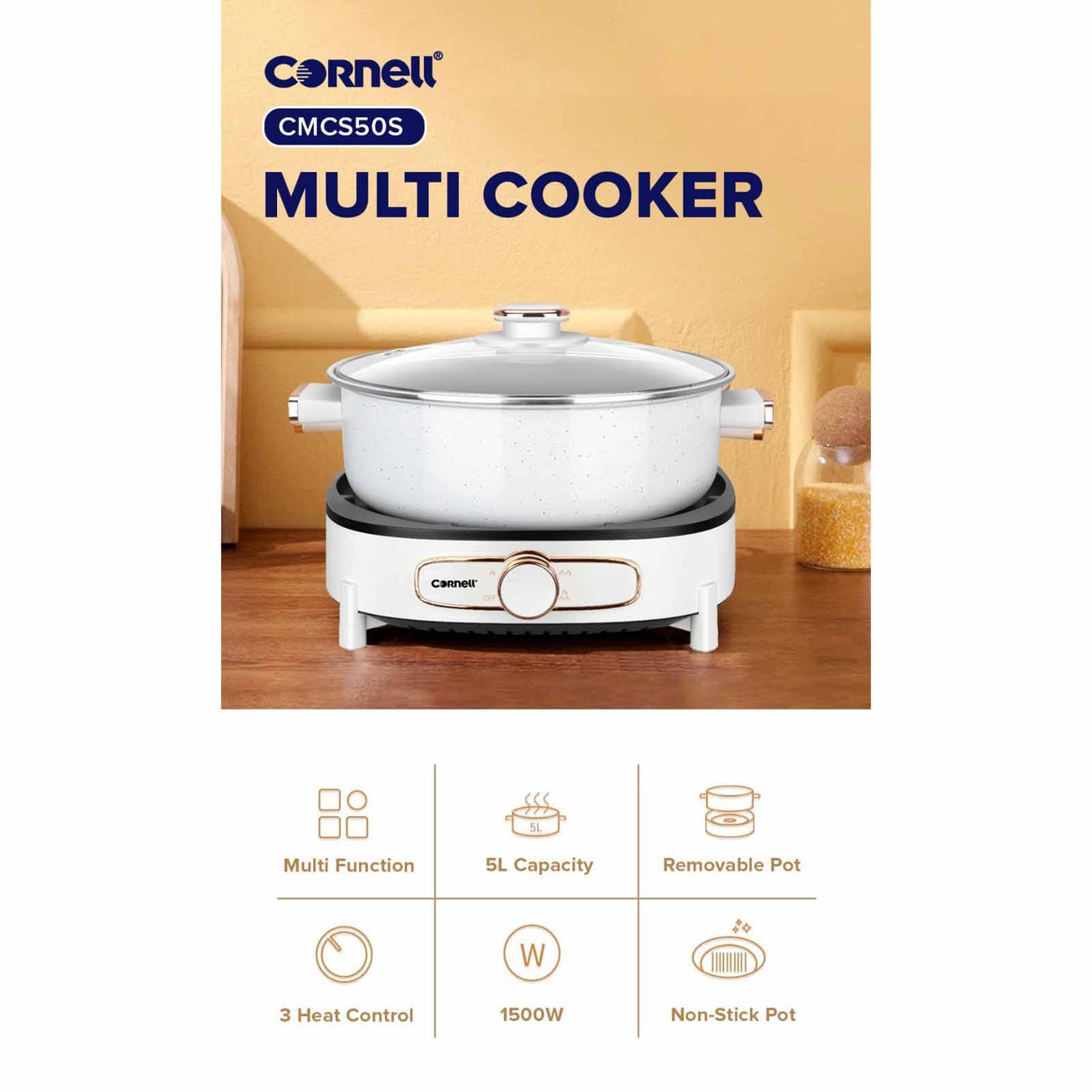 Cornell CMCS50S Multi-Cooker 5L