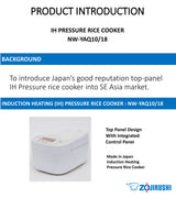 Zojirushi NW-YAQ10 | NW-YAQ18 IH Pressure Rice Cooker