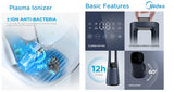 Midea MAM060CPAPWH | MAM060CPBPBH Remote DC Motor Bladeless Fan with Air Purifier - 2 Color Options