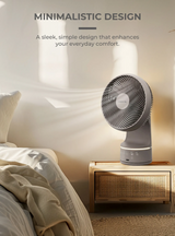 Mistral MHV1087DR DC High Velocity Desk Fan with Remote 10 Inch