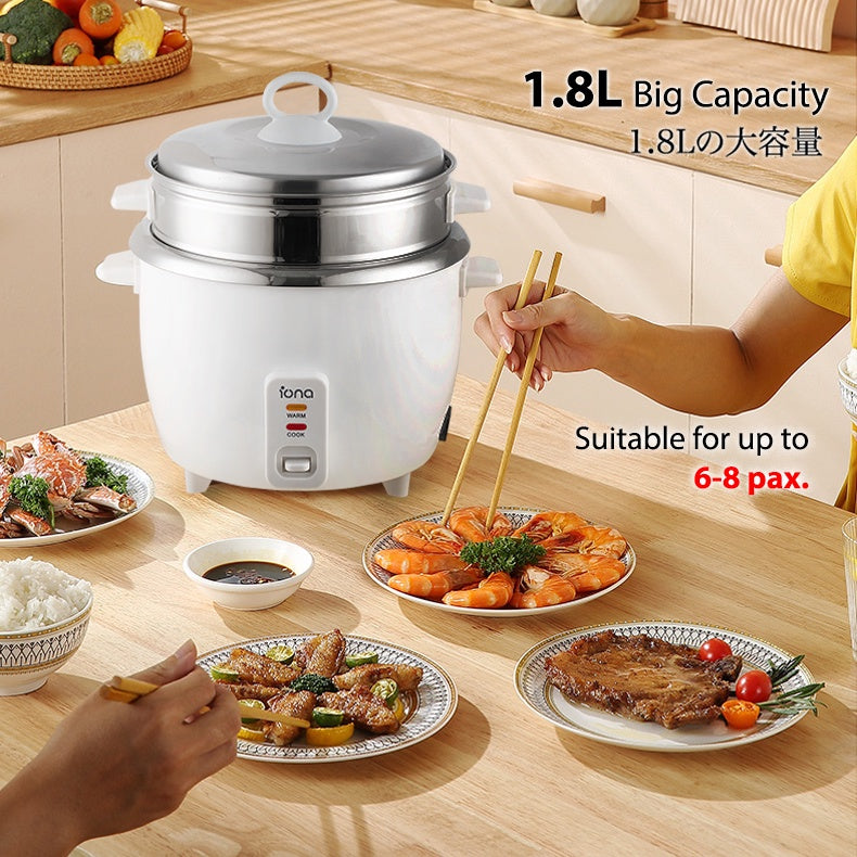 Iona GLRC182 Rice Cooker 1.8L