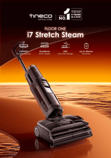 FREE 2 x Cleaning Solution - Tineco Floor One i7 Stretch Steam Smart Wet & Dry Vacuum Cleaner