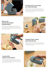 Kenwood HMP40.000GY QuickMix Go - Storm Blue Hand Mixer