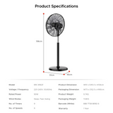 Europace ERC 8182Z | ERC8182Z Remote DC Circulator Stand Fan 18 Inch