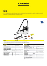 Karcher SE4 Spray Extraction Cleaner