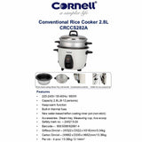 Cornell CRCCS282A Conventional Rice Cooker 2.8L