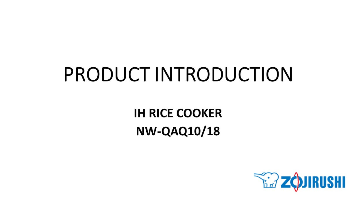 Zojirushi NW-QAQ18 Induction Heating (IH) Rice Cooker 1.8L