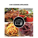 Ninja AG301 Foodi 5 in 1 Indoor Electric Grill with Air Fry, Roast, Bake & Dehydrate, Ninja Grill, Smokefree Airgrill