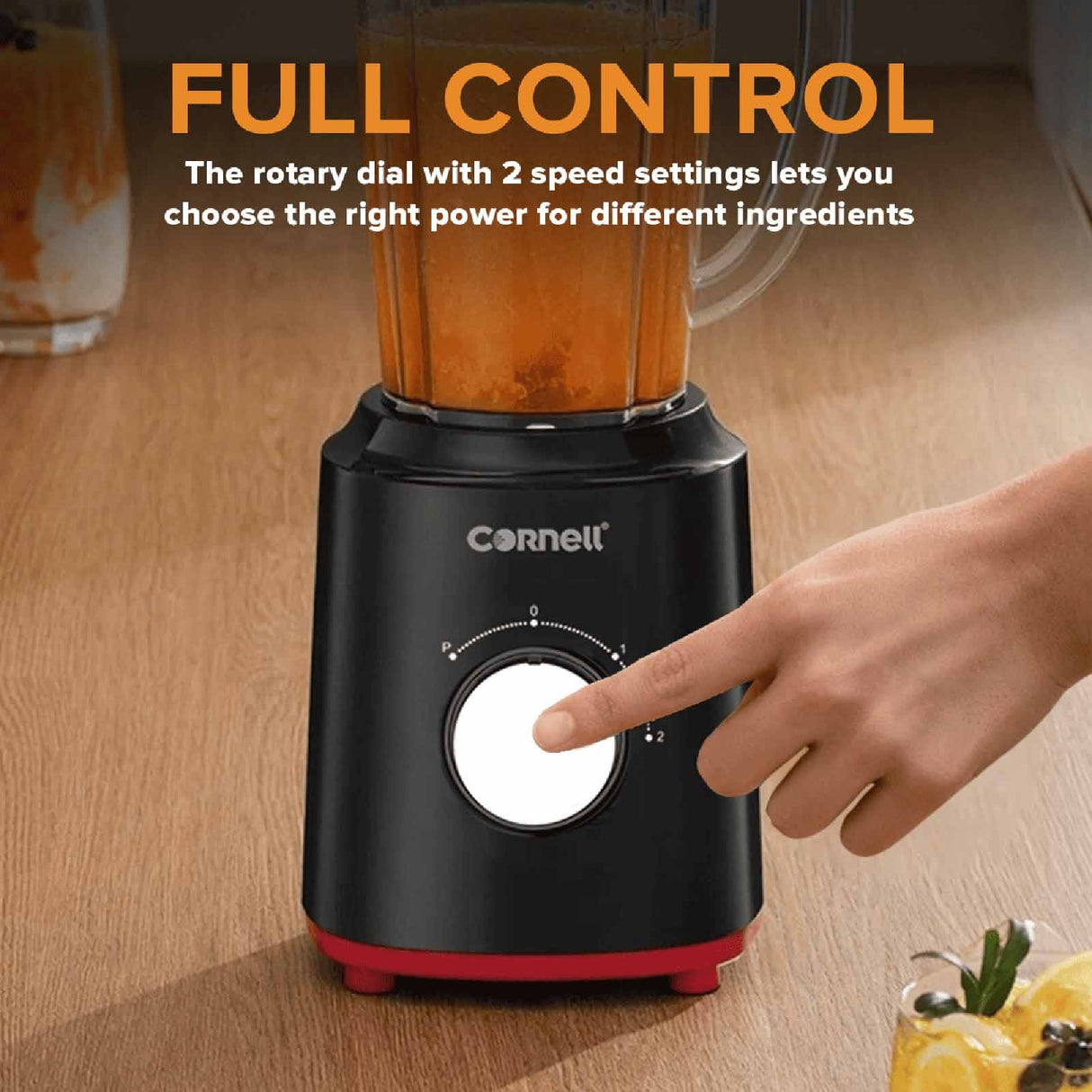 Cornell CBLS42BK Plastic Jug Blender/Grinder 1.5L