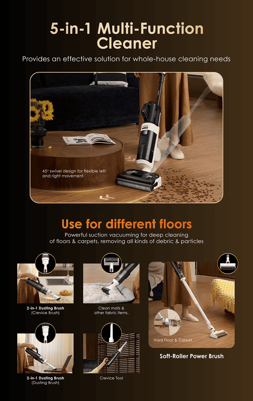 FREE 2 x Cleaning Solution - Tineco Floor One Switch S6 Power Kit Cordless Floor Washer