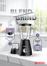 Sona SB 3033 | SB3033 2 In 1 Blender 1.5L