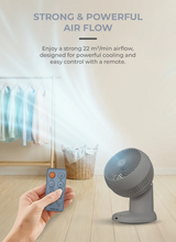 Mistral MHV603DR DC High Velocity Desk Fan With Remote 6 Inch