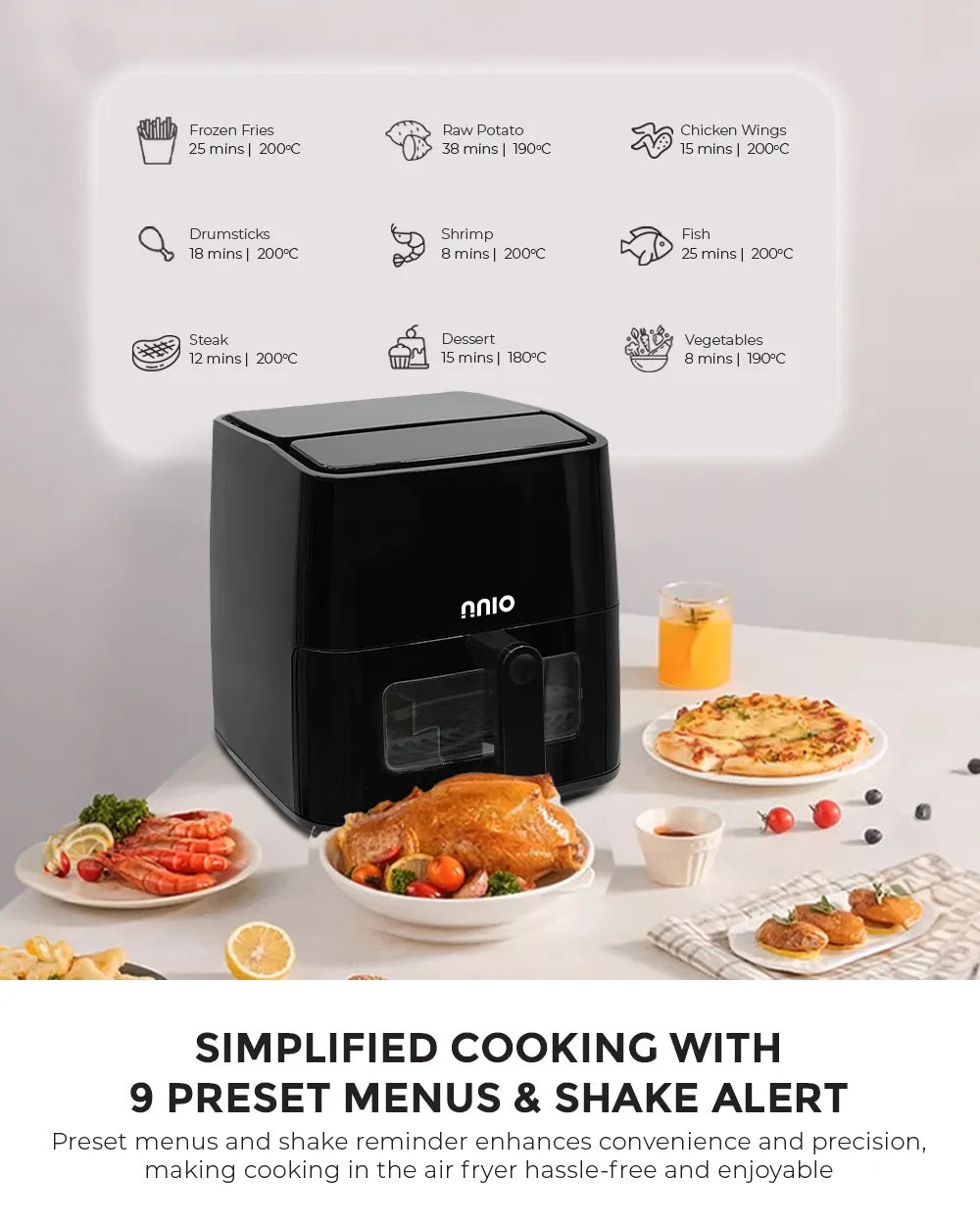 NNIO N5510AF Air Fryer 5.5L