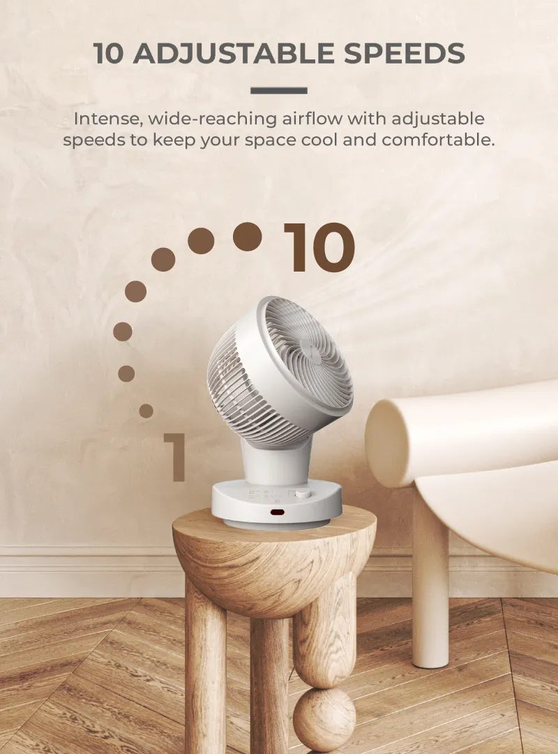 Mistral MHV620DR DC High Velocity Desk Fan with Remote 6 Inch