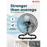 Sona SPO 600 | SPO600 Electric Power Desk Fan 10 Inch (Replace SOF 6050) App
