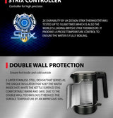 Toshiba KT-15DRRS Stainless Steel Double Wall Protection Fast Boiling Electric Jug Kettle 1.5L