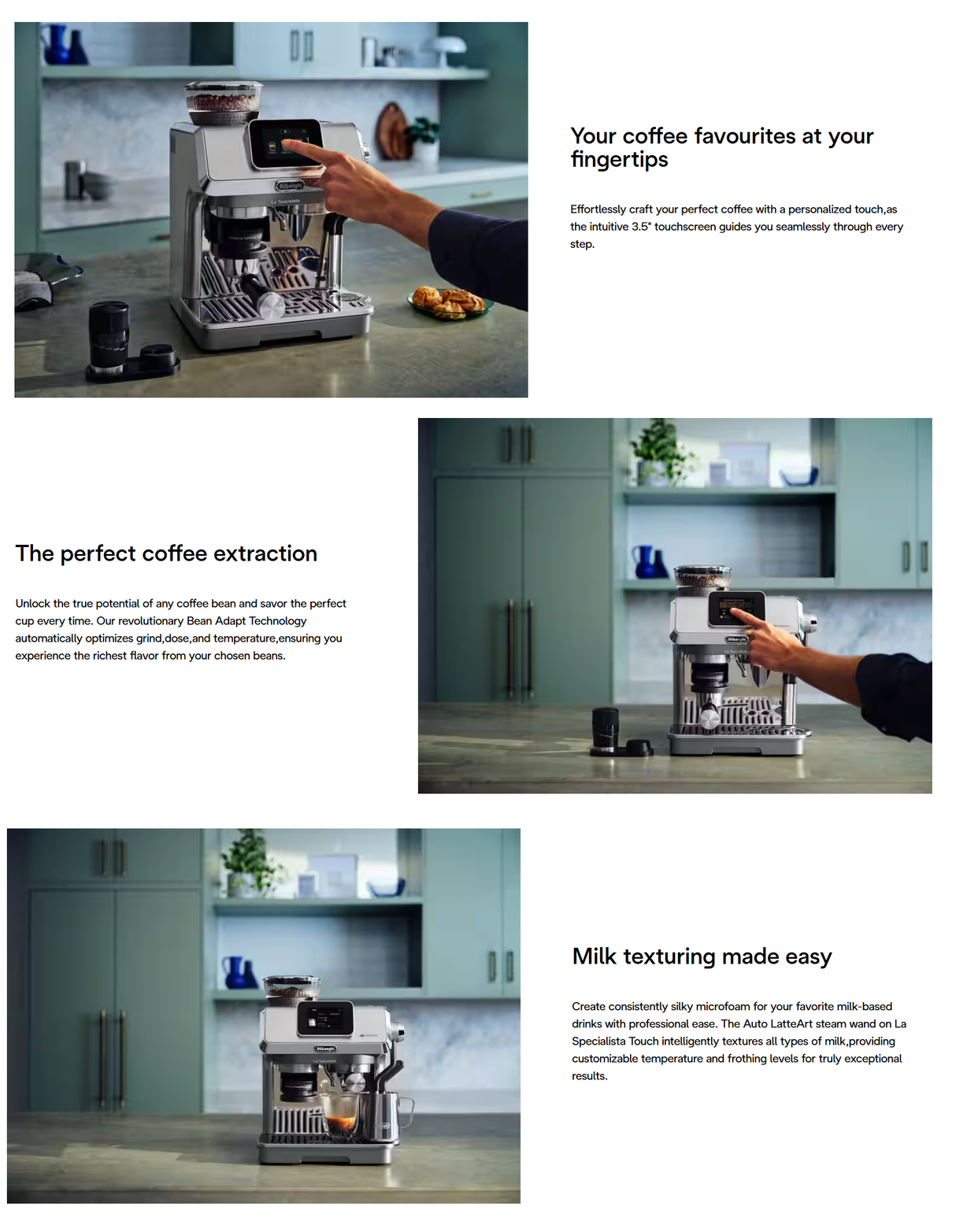 Delonghi EC9455.M EX:2 La Specialista Touc Manual Pump Bean to Cup Coffee Machine