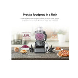 Ninja BN650 Food Processor 4 Auto Programs Chop, Puree, Slice, Mix, 3 Manual Speeds, 2.1L Bowl, Dishwasher Safe 850W