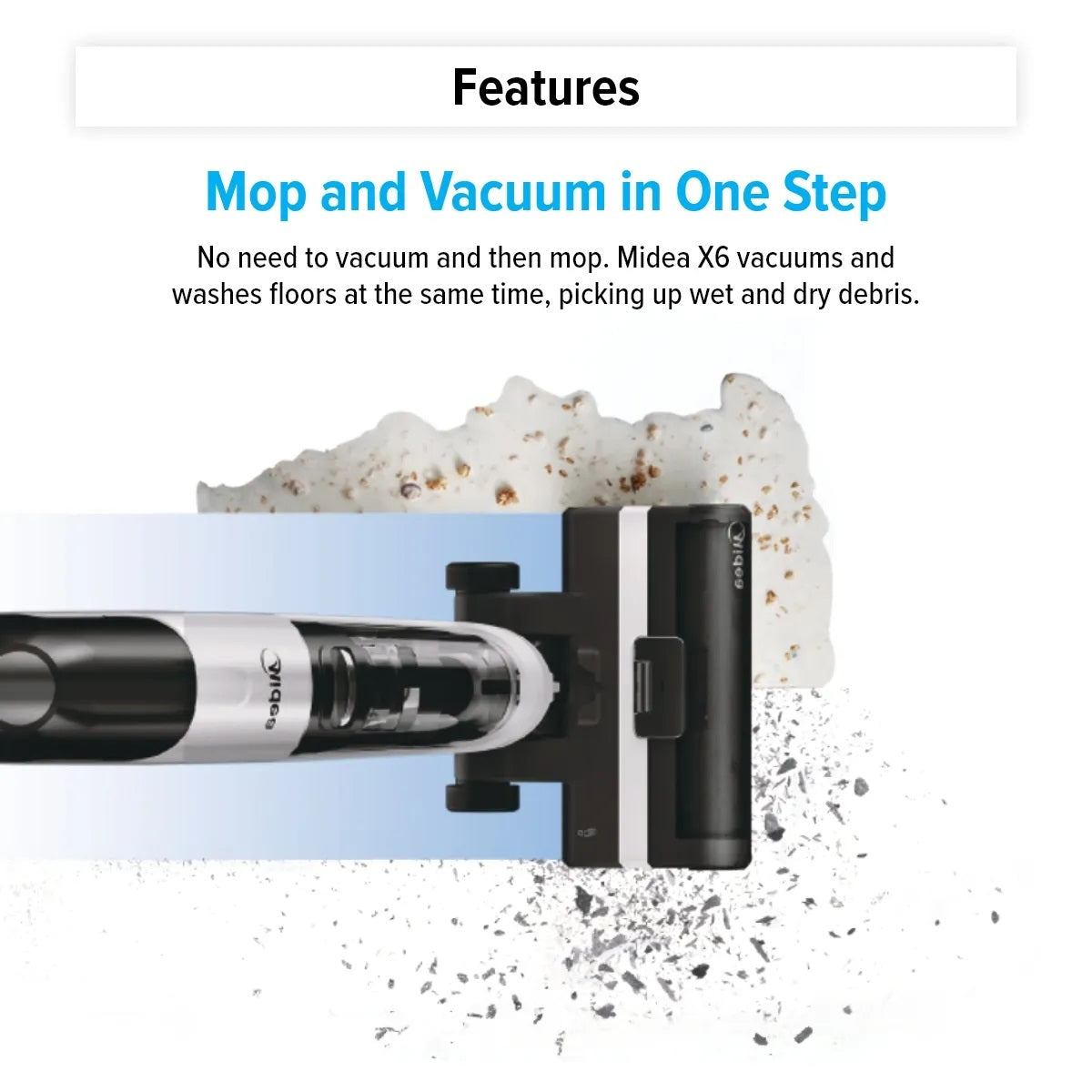 FREE 2pcs Cleaning Liquid - Midea MWD-20P Deep Clean Vacuum Cleaner