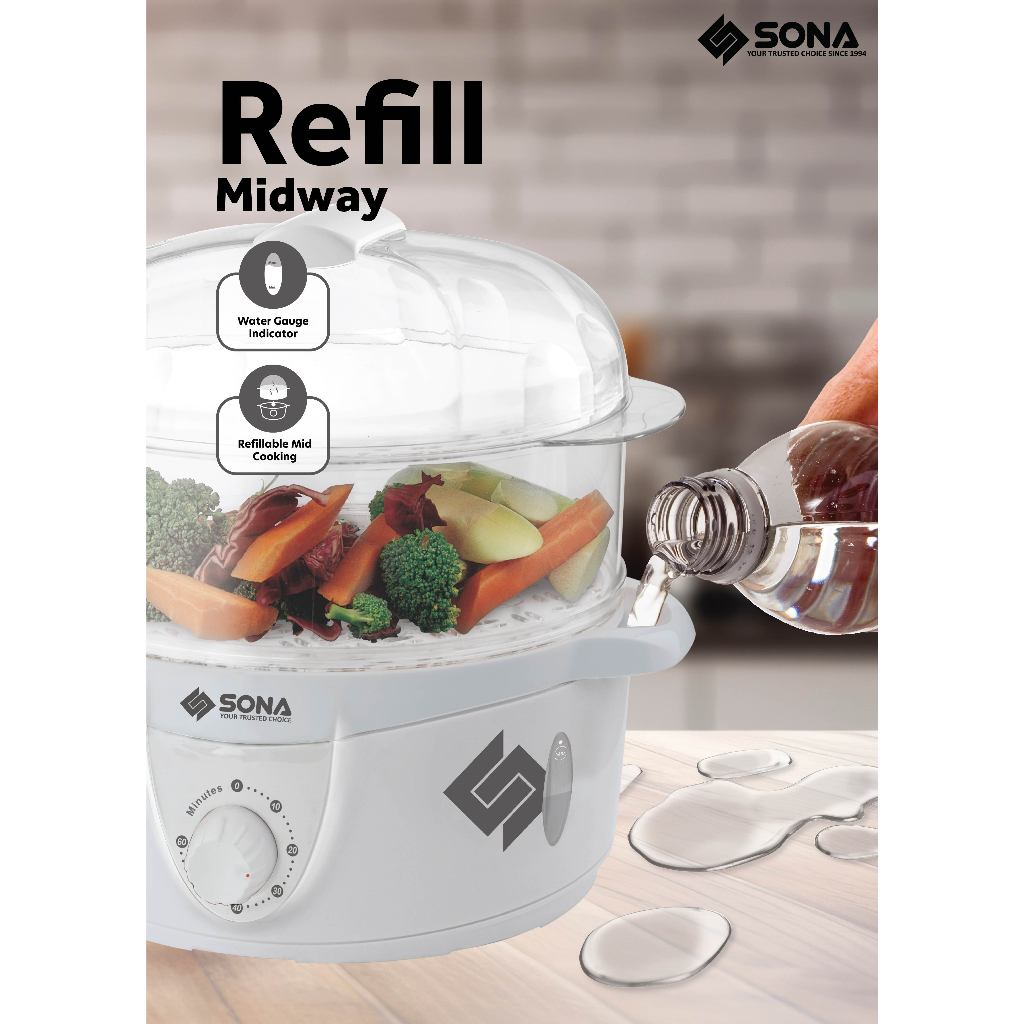 Sona SSR 2046 | SSR2046 Electric Steamer 9L