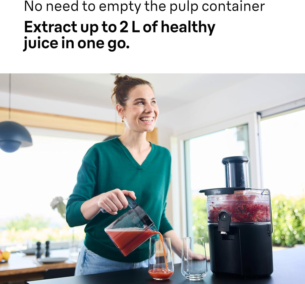 Braun SJ5000 MultiJuice 5 Spin Juicer Centrifugal juicer, ColdXtract,FastXtract, 75mm Feed Opening 800W