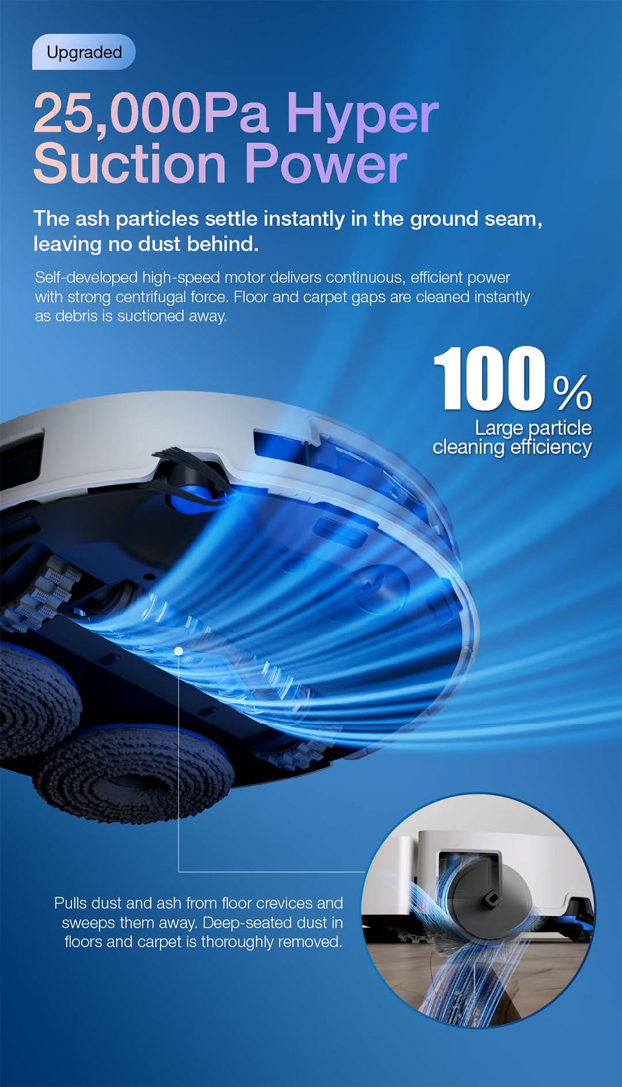FREE 1 x Cleaning Solution + 1 x Antibacterial Buddy Kit - ECOVACS T50S PRO DEX69 Omni Robotic Vacuum Cleaner - 2 colors are available