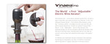 Vinaera PRO-MV7 Adjustable Electric Wine Aerator