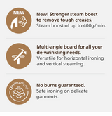 hilips AIS8540 | AIS8540/60 | All-In-One Ironing Solution Garment Steamer | Optimal TEMP-No Burns | Multi-angle Board