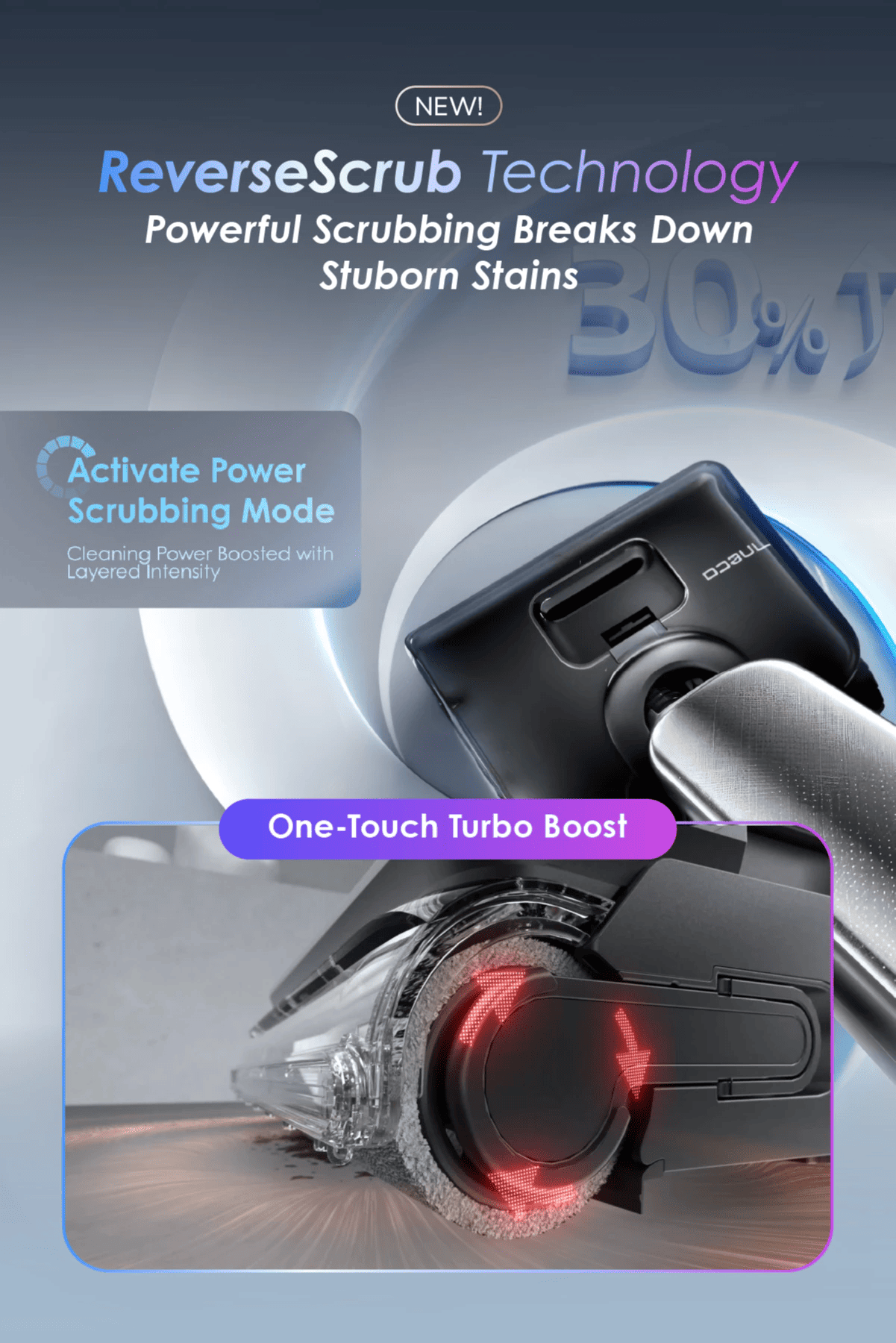 FREE 2 x Cleaning Solution - Tineco Floor One S9 Artist Steam Pro (Grey) Smart Wet & Dry Vacuum Cleaner