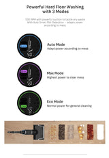 Tefal GF5736 X-Clean 7 Wet & Dry Handstick – 2-in-1 Vacuum & Wash, 180 Lay-Flat, Self-Clean + Hot Air Dry, Powerful 250W