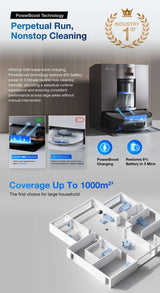 FREE 1 x Cleaning Solution + 1 x Antibacterial Buddy Kit - ECOVACS Deebot X11 OmniCyclone DEX99-1 Robotic Vacuum Cleaner