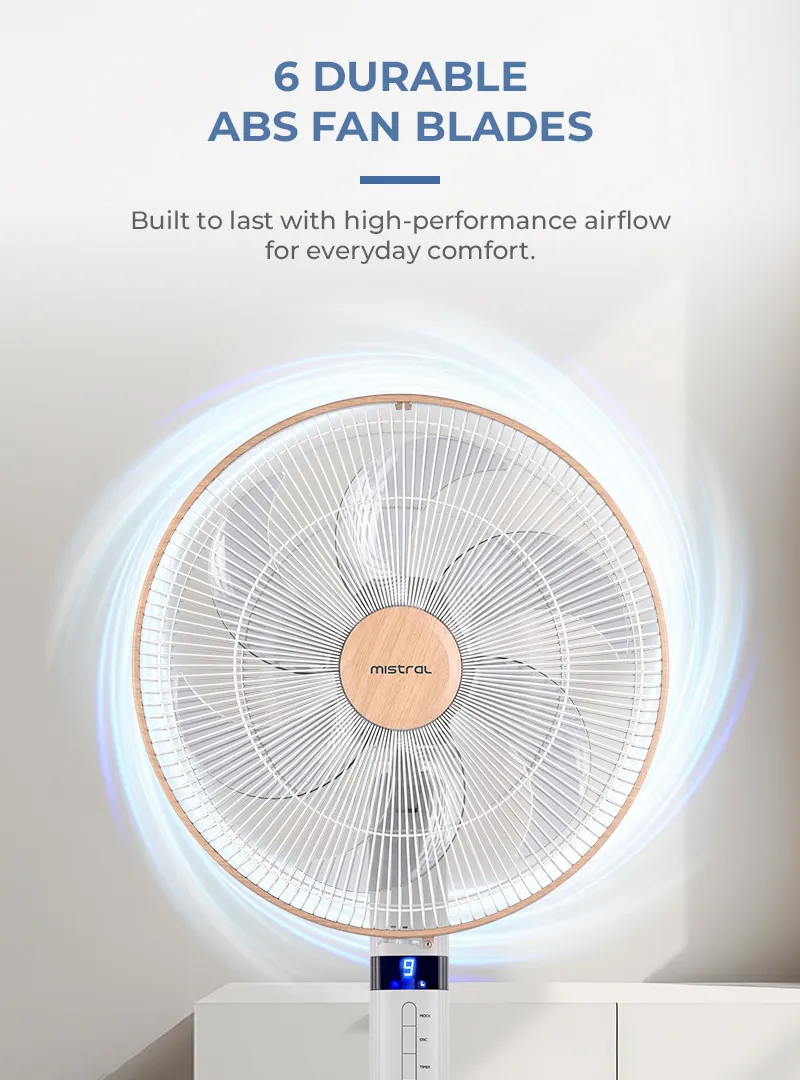 Mistral MSF1653DR-WG DC Stand Fan With Remote 16 Inch