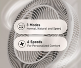 Panasonic F-30JLAWS Ultra-Quiet DC Motor Desk Fan Stand Fan | Adjustable Height 30cm 12 Inch