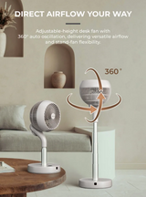 Mistral MHV619DRC DC High Velocity Desk Fan with Remote 6 Inch
