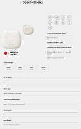 Panasonic ES-PV6A 5-Blade Palm-Sized Wet and Dry Rechargeable Shaver - Made in Japan