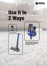 Sona SVC 6820 | SVC6820 Cordless Handheld Vacuum 150W