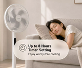 Panasonic F-30JLAWS Ultra-Quiet DC Motor Desk Fan Stand Fan | Adjustable Height 30cm 12 Inch