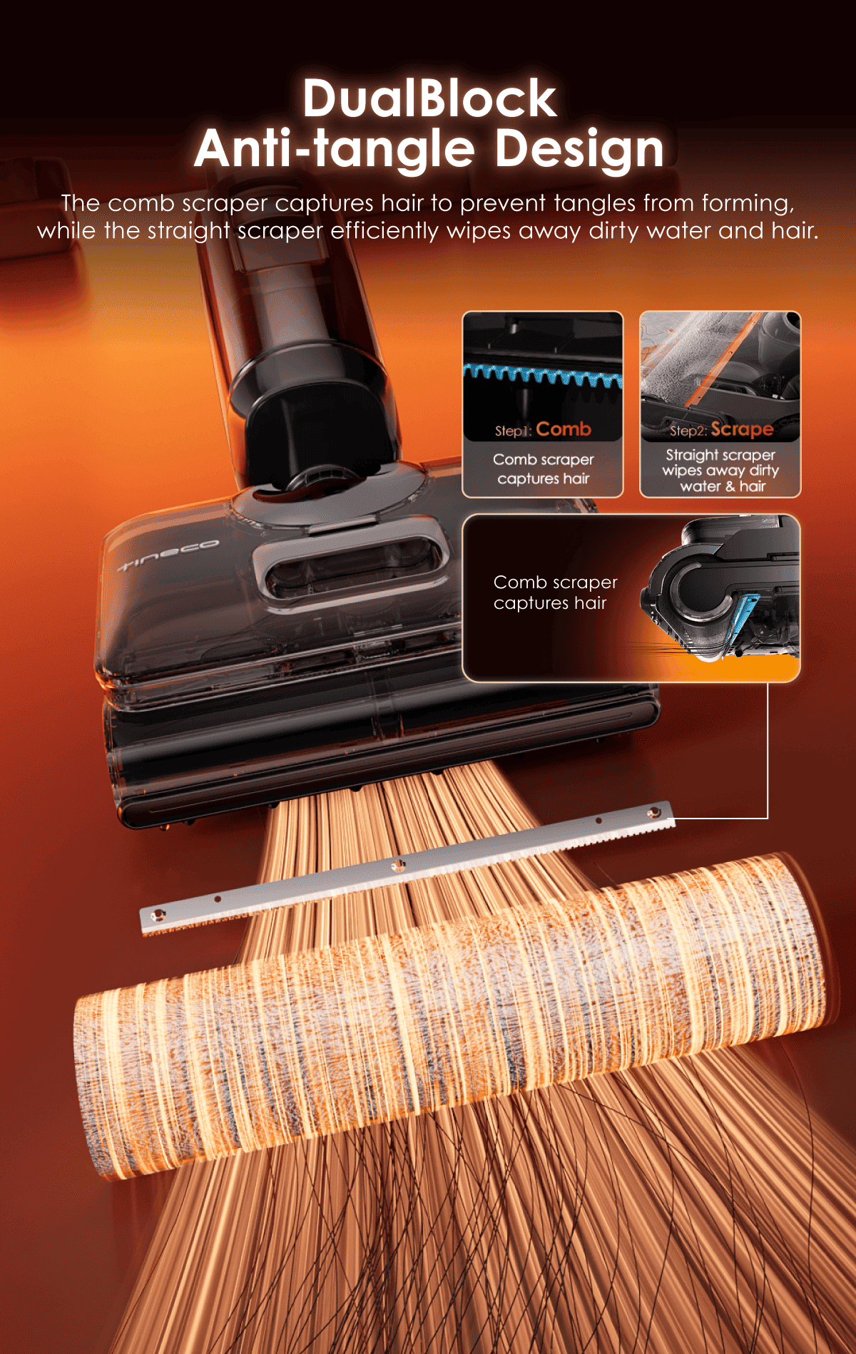 FREE 2 x Cleaning Solution - Tineco Floor One i7 Stretch Steam Smart Wet & Dry Vacuum Cleaner