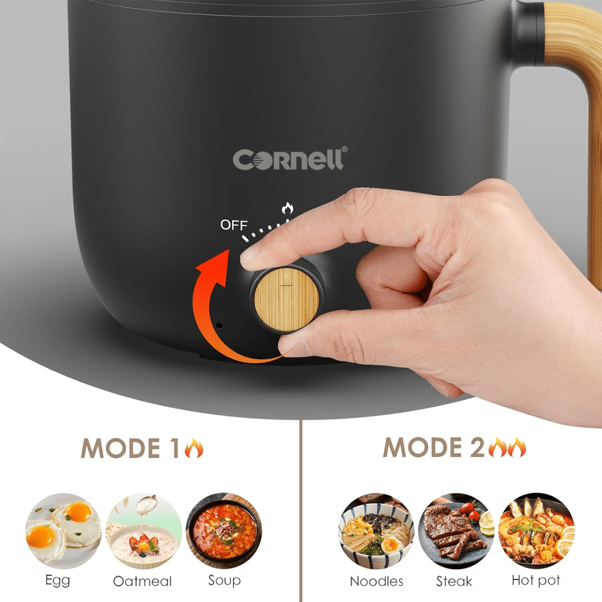 Cornell CMCS15BK Multi-Cooker 1.5L