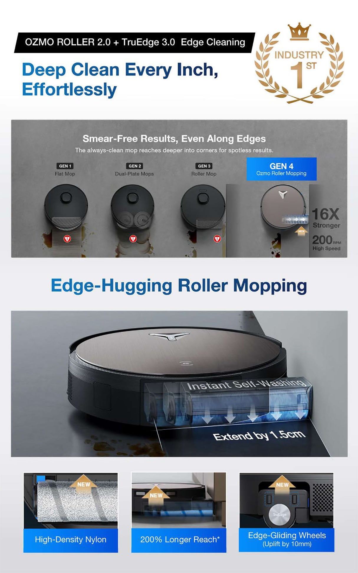 FREE 1 x Cleaning Solution + 1 x Antibacterial Buddy Kit - ECOVACS Deebot X11 OmniCyclone DEX99-1 Robotic Vacuum Cleaner