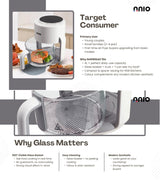 NNIO N4090GAF Digital Glass Air Fryer 4L